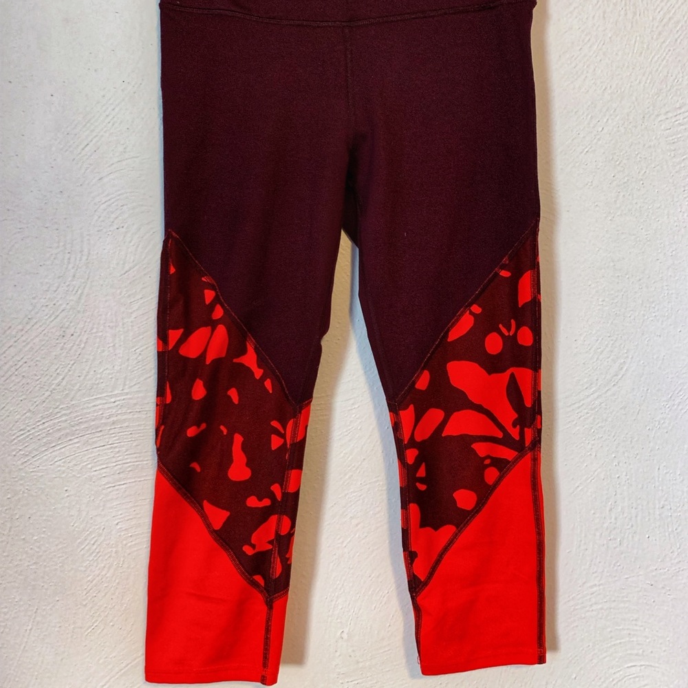 Fabletics Maroon Workout Set - image 2